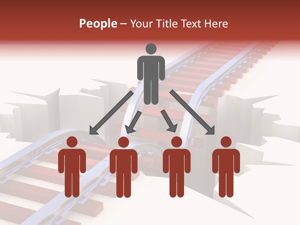 Danger Road Rail PowerPoint Template