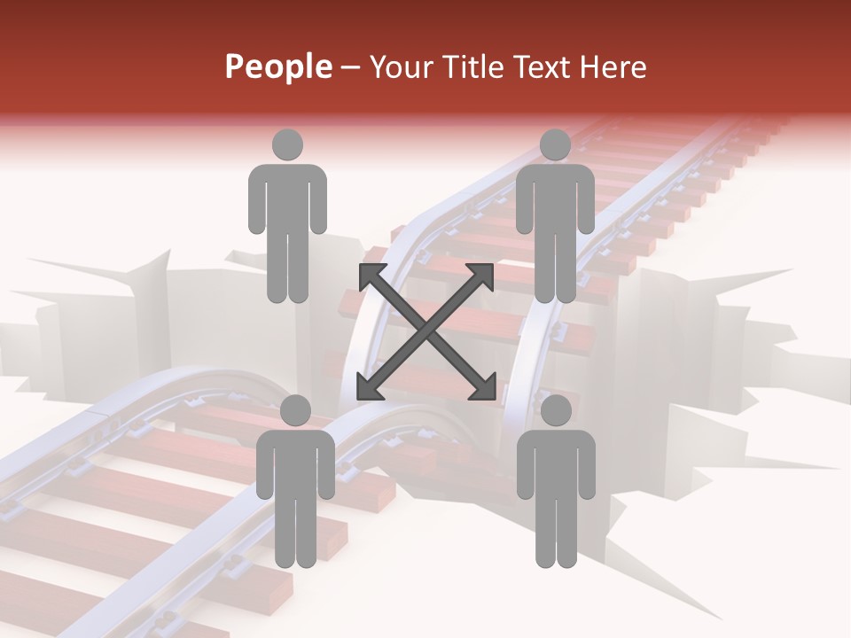 Danger Road Rail PowerPoint Template