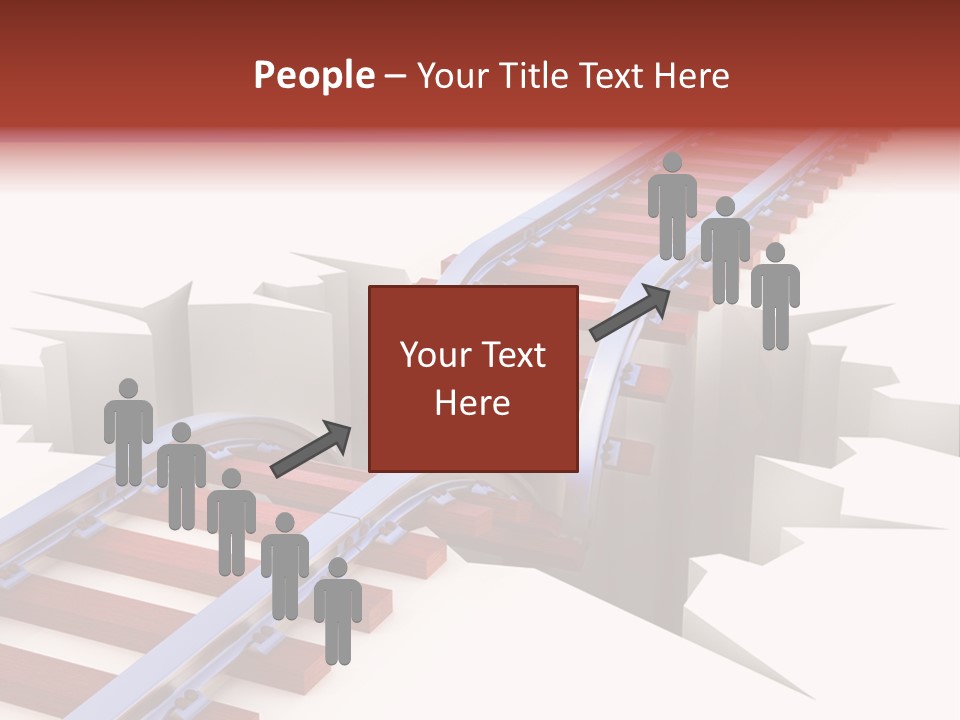 Danger Road Rail PowerPoint Template