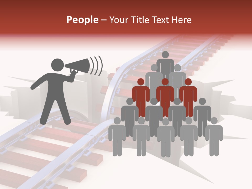 Danger Road Rail PowerPoint Template