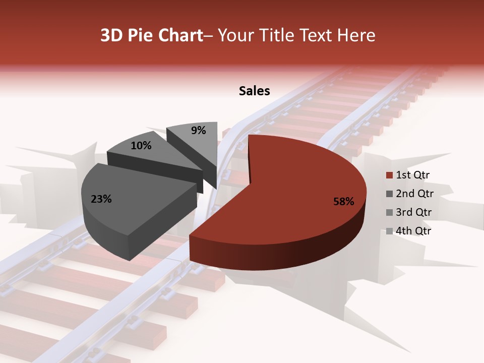 Danger Road Rail PowerPoint Template
