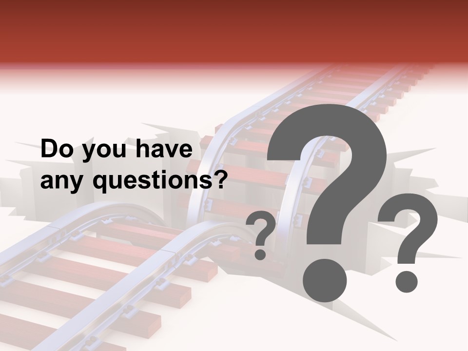 Danger Road Rail PowerPoint Template