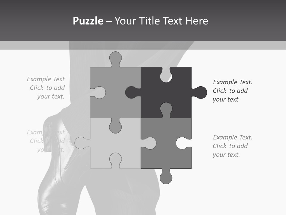 People Footwear Isolated PowerPoint Template