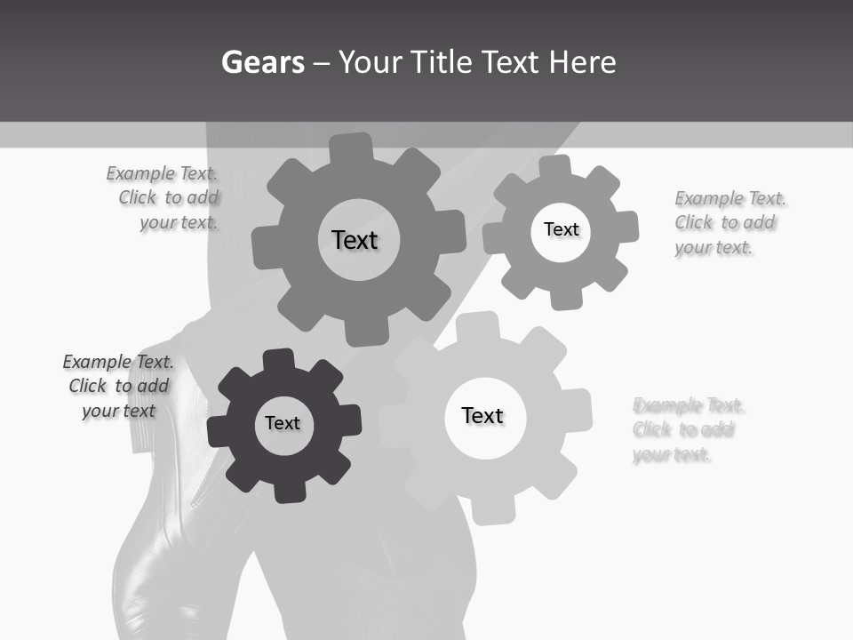 People Footwear Isolated PowerPoint Template