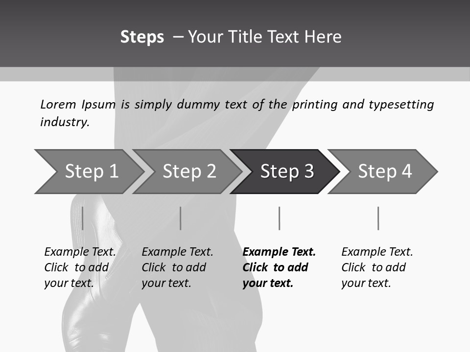 People Footwear Isolated PowerPoint Template