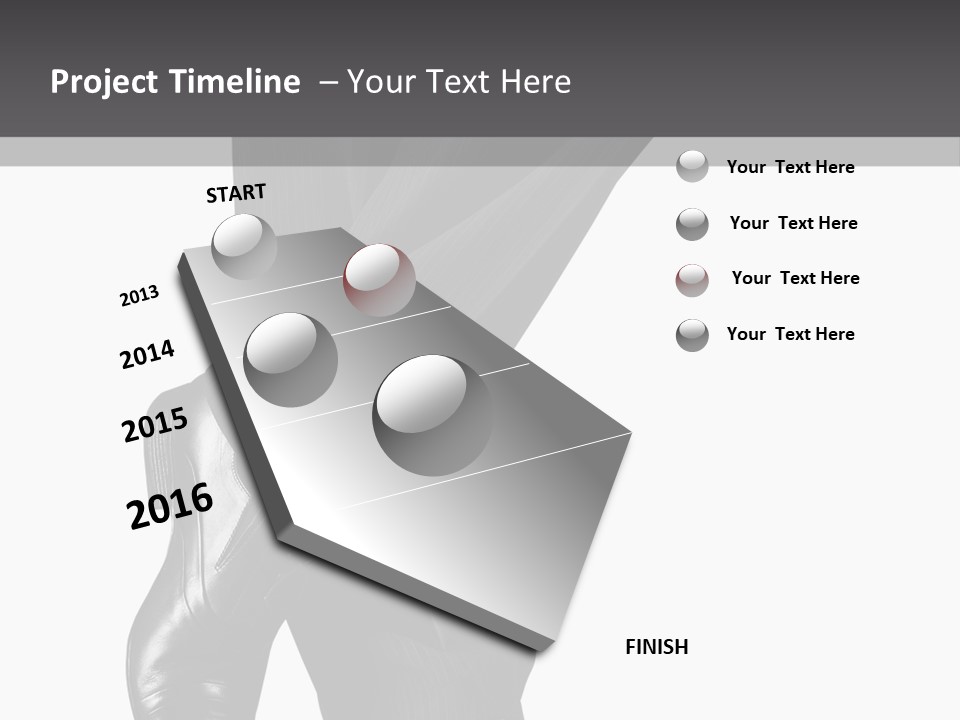 People Footwear Isolated PowerPoint Template