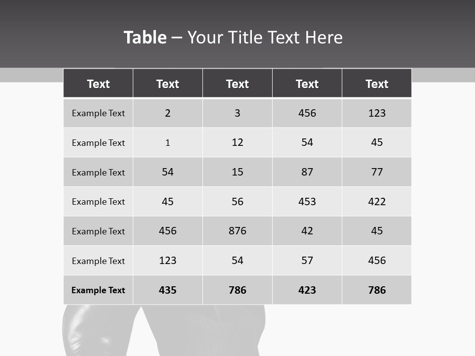 People Footwear Isolated PowerPoint Template