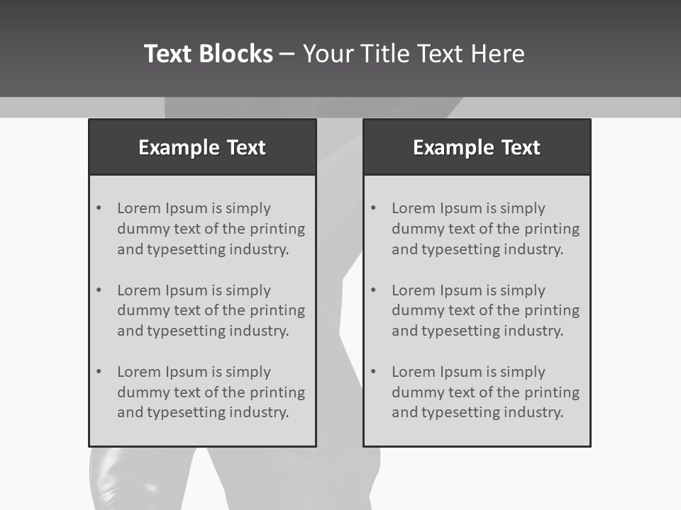People Footwear Isolated PowerPoint Template