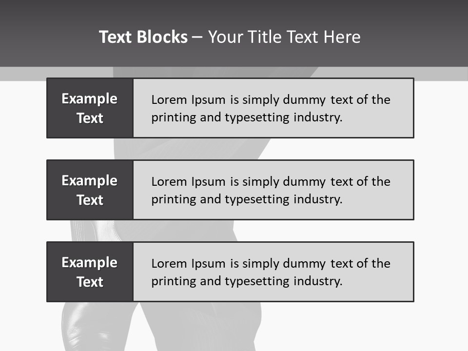 People Footwear Isolated PowerPoint Template