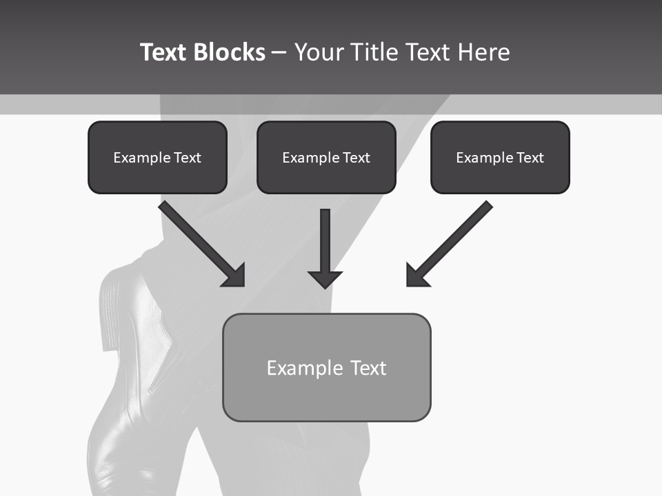 People Footwear Isolated PowerPoint Template