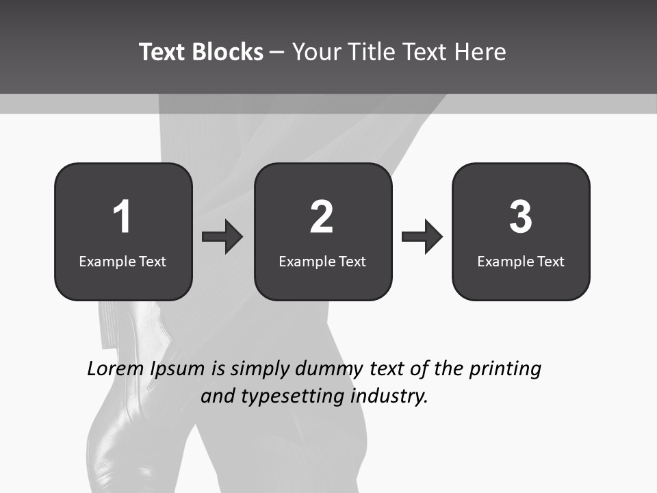 People Footwear Isolated PowerPoint Template