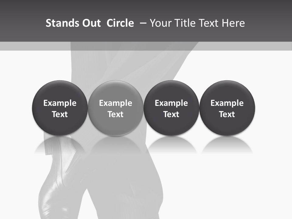 People Footwear Isolated PowerPoint Template