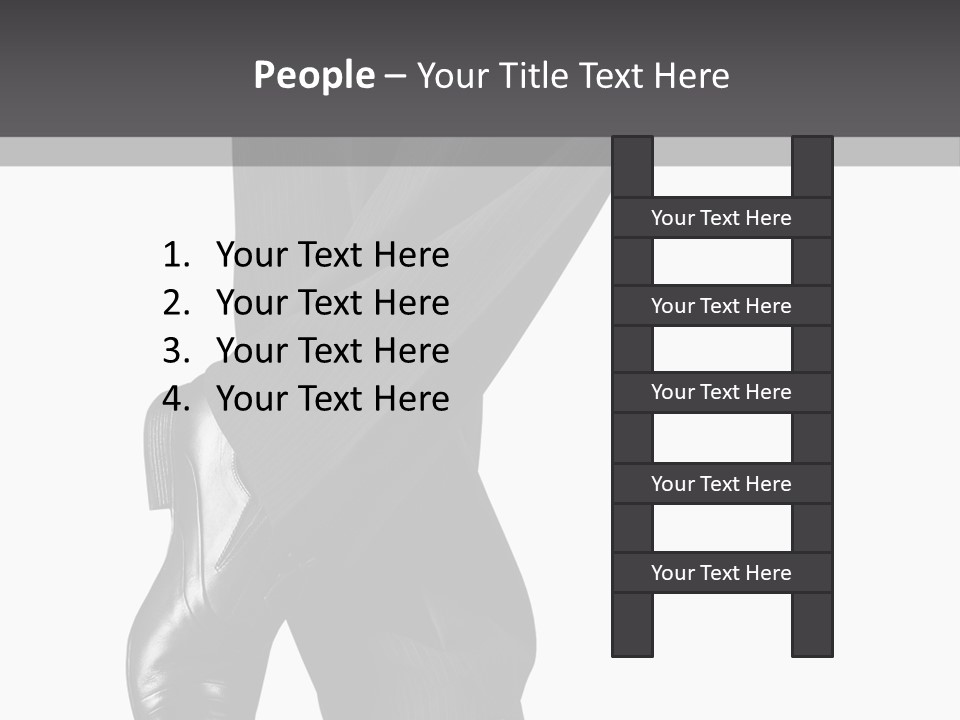 People Footwear Isolated PowerPoint Template