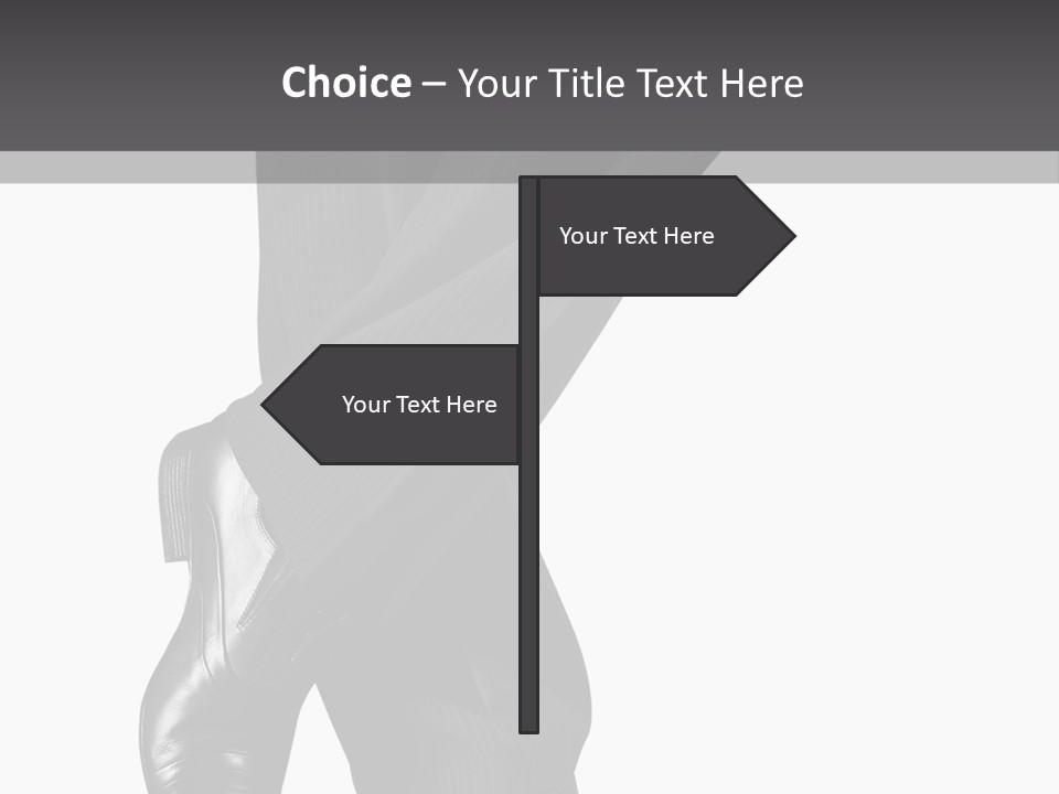 People Footwear Isolated PowerPoint Template
