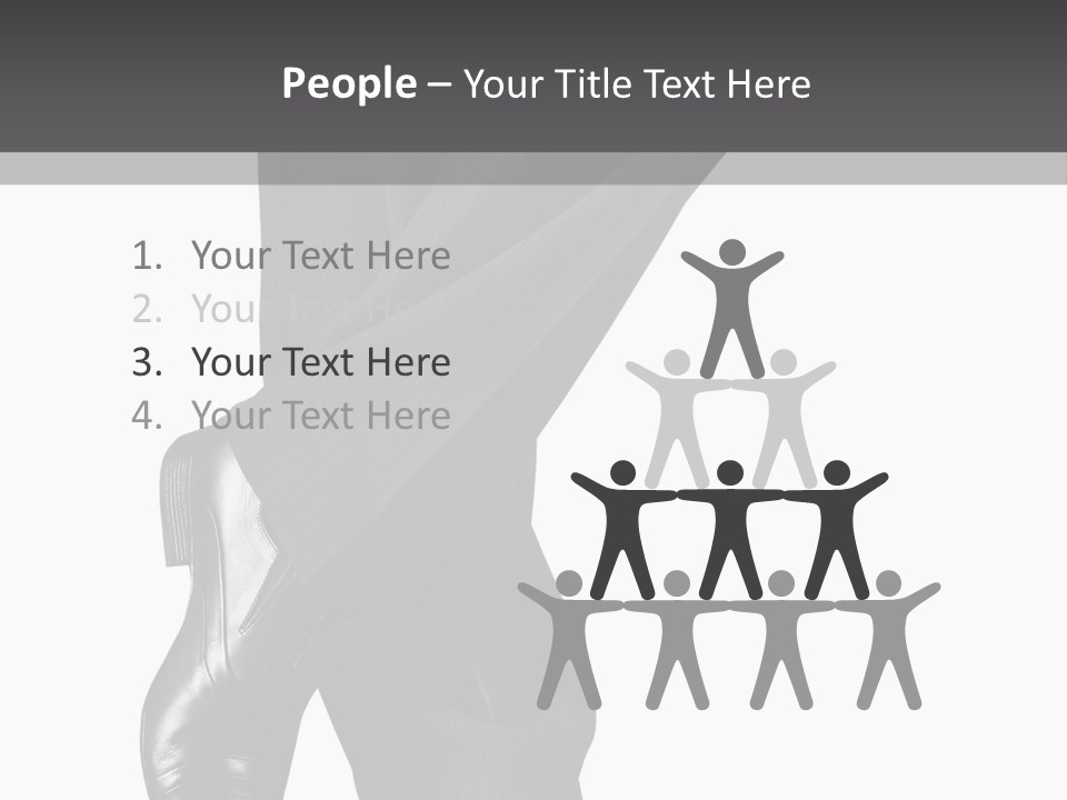 People Footwear Isolated PowerPoint Template