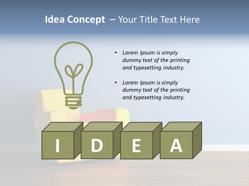 Interior Architecture Household PowerPoint Template