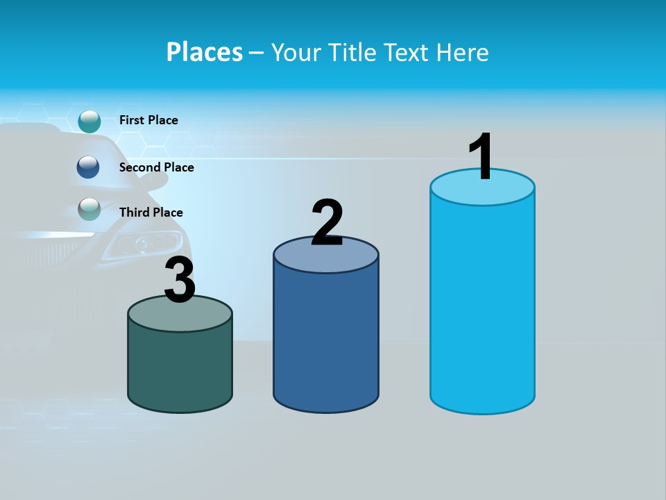 Windshield Vehicle Headlight PowerPoint Template