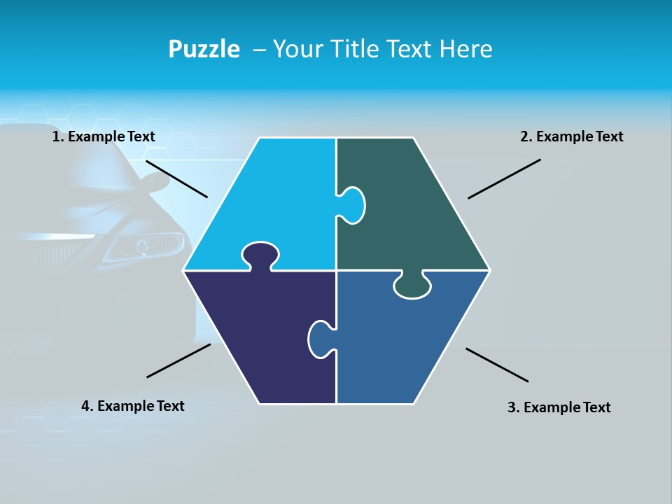 Windshield Vehicle Headlight PowerPoint Template