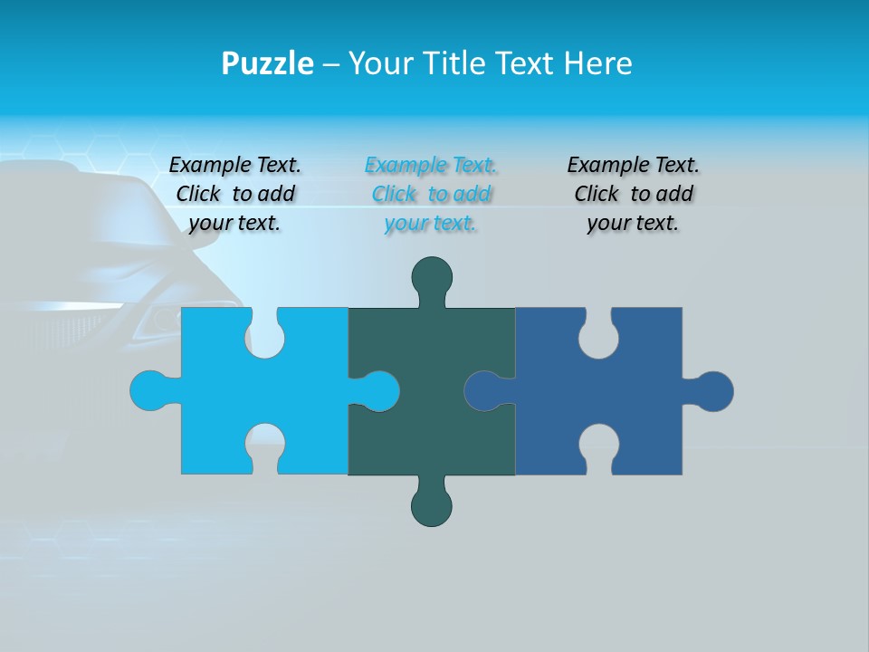 Windshield Vehicle Headlight PowerPoint Template