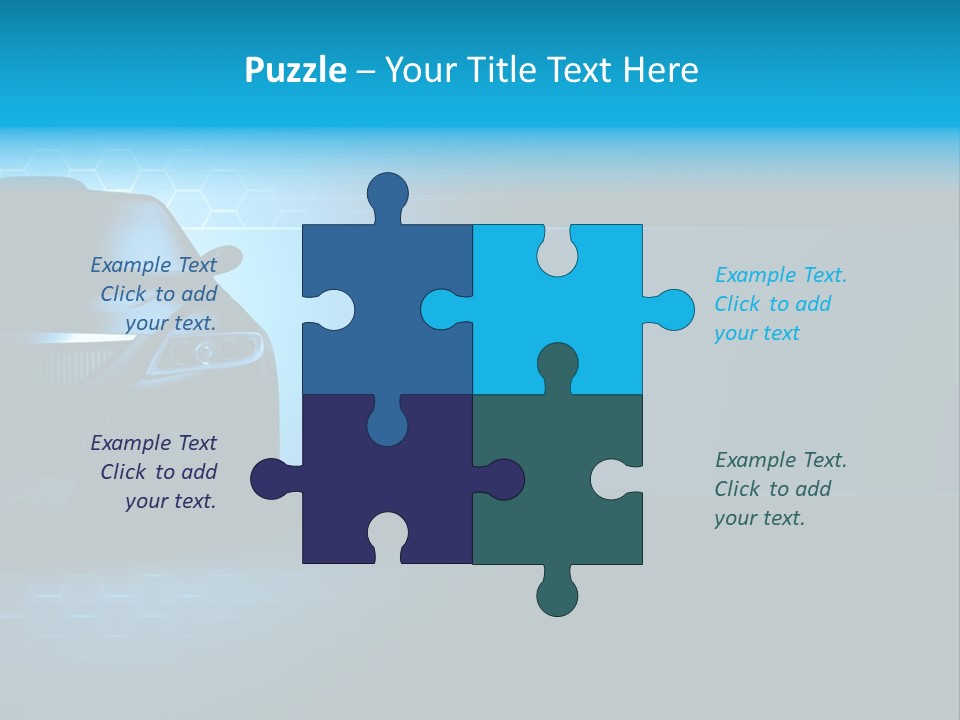 Windshield Vehicle Headlight PowerPoint Template