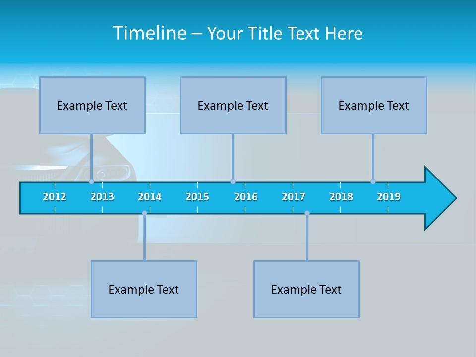 Windshield Vehicle Headlight PowerPoint Template