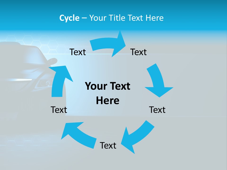 Windshield Vehicle Headlight PowerPoint Template