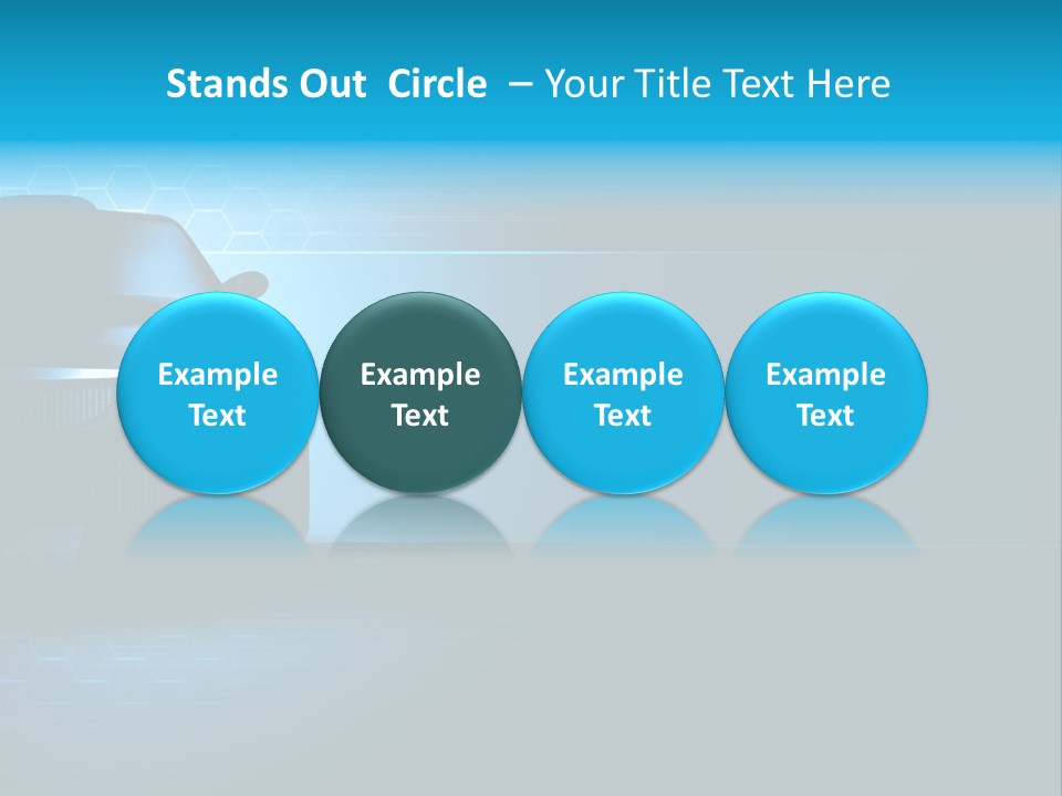 Windshield Vehicle Headlight PowerPoint Template