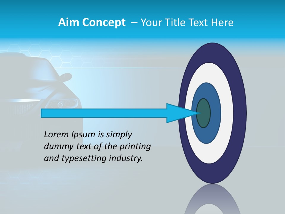 Windshield Vehicle Headlight PowerPoint Template