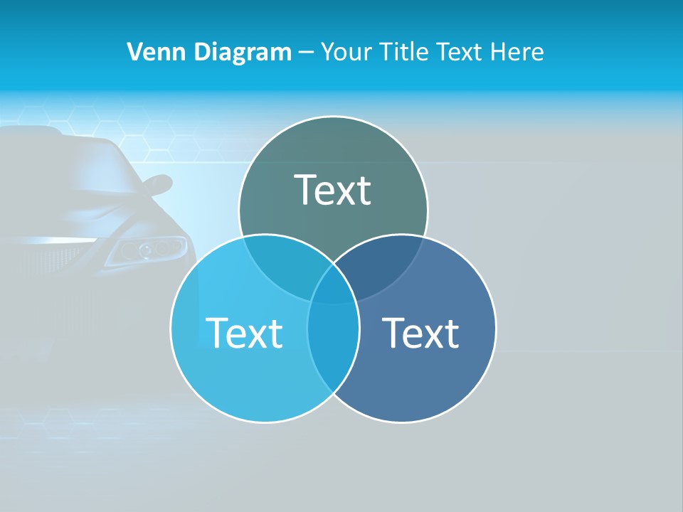 Windshield Vehicle Headlight PowerPoint Template