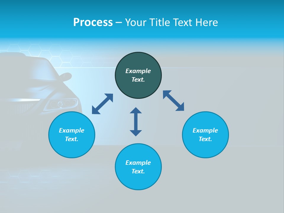 Windshield Vehicle Headlight PowerPoint Template