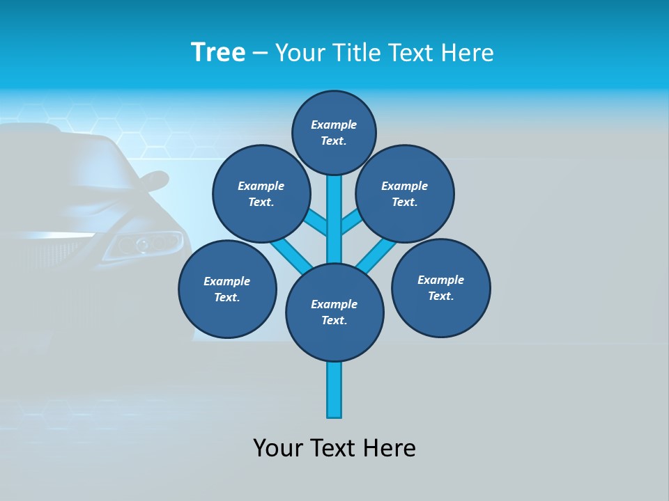 Windshield Vehicle Headlight PowerPoint Template