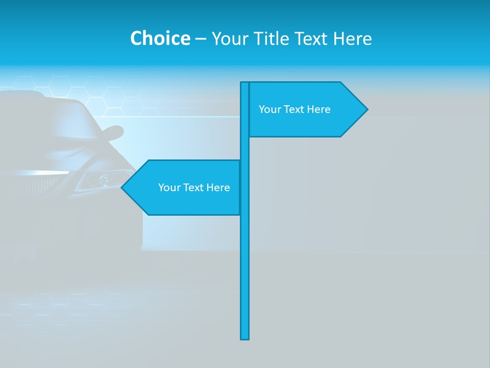 Windshield Vehicle Headlight PowerPoint Template