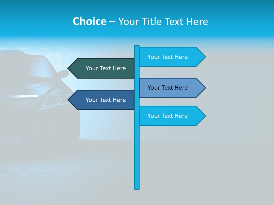 Windshield Vehicle Headlight PowerPoint Template