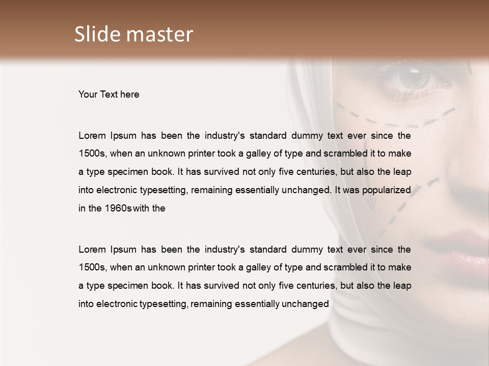 Years Sterile Looking PowerPoint Template