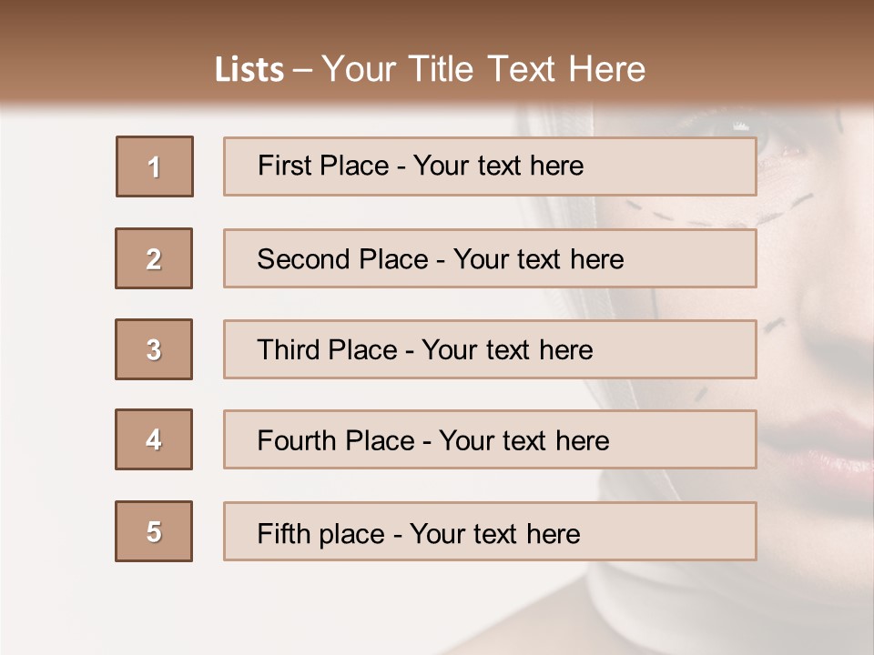 Years Sterile Looking PowerPoint Template