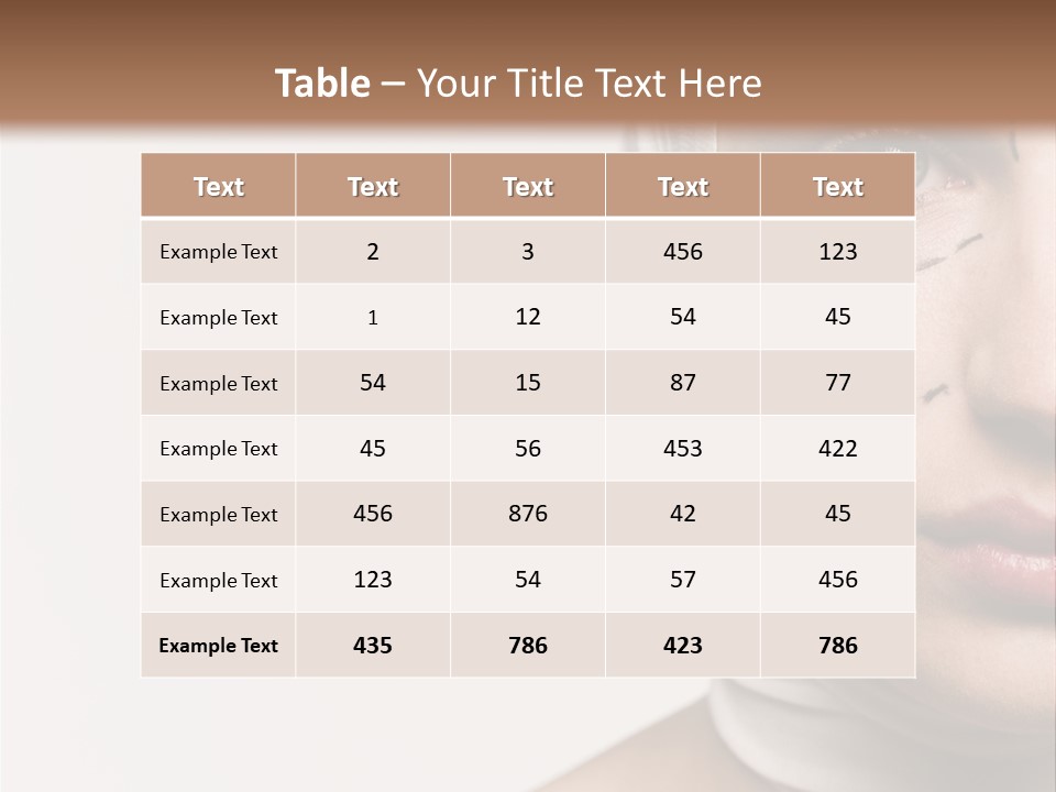 Years Sterile Looking PowerPoint Template