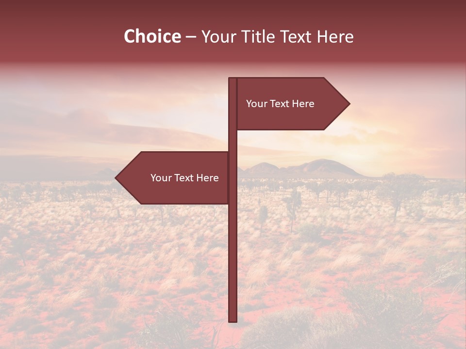 Sunset Northern Sky PowerPoint Template