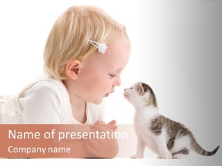 Nature Young Cat PowerPoint Template