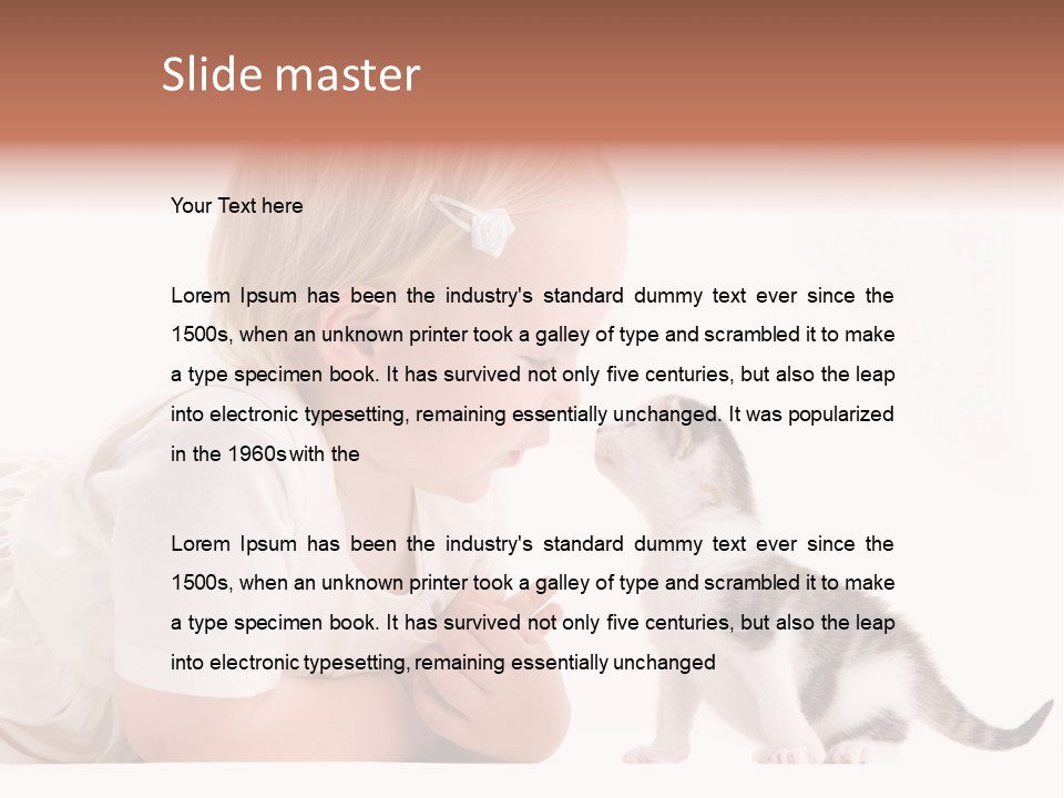 Nature Young Cat PowerPoint Template