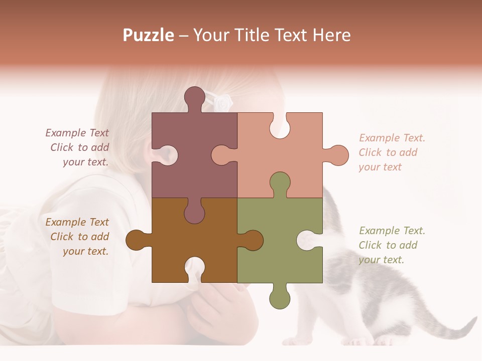 Nature Young Cat PowerPoint Template