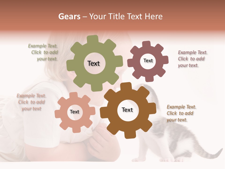 Nature Young Cat PowerPoint Template