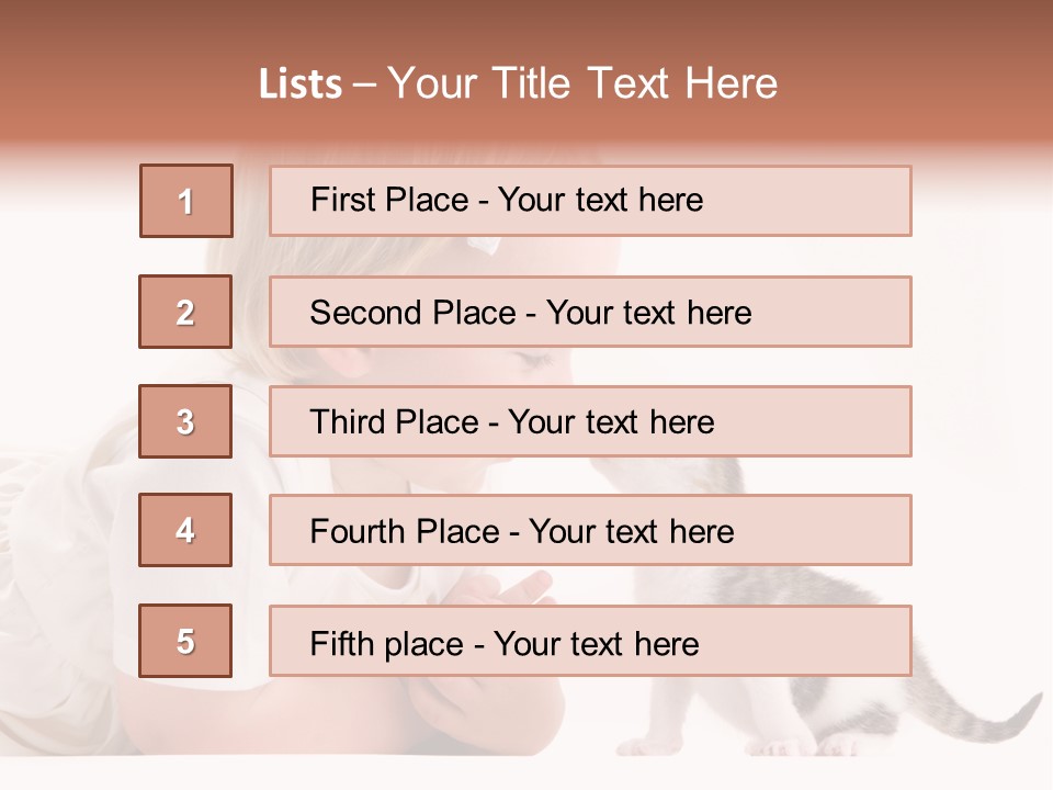 Nature Young Cat PowerPoint Template
