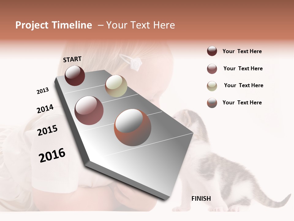 Nature Young Cat PowerPoint Template