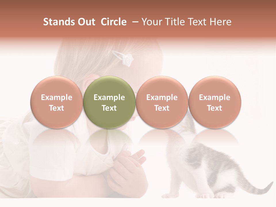 Nature Young Cat PowerPoint Template