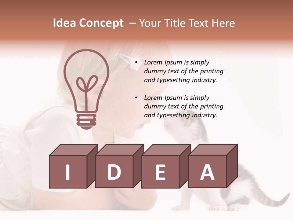 Nature Young Cat PowerPoint Template