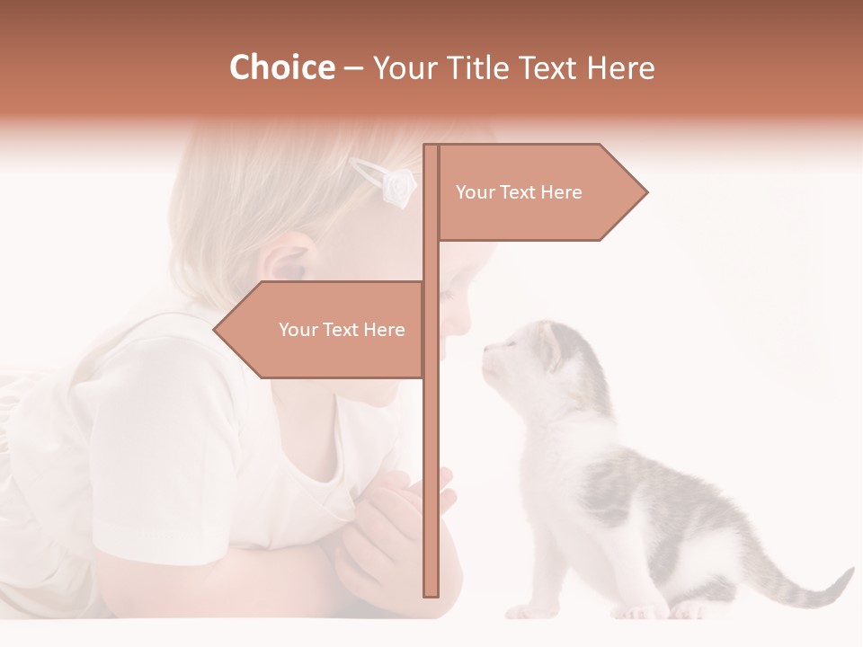 Nature Young Cat PowerPoint Template