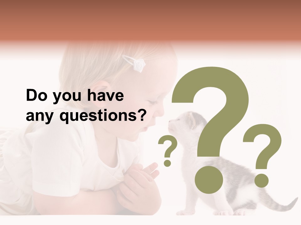 Nature Young Cat PowerPoint Template