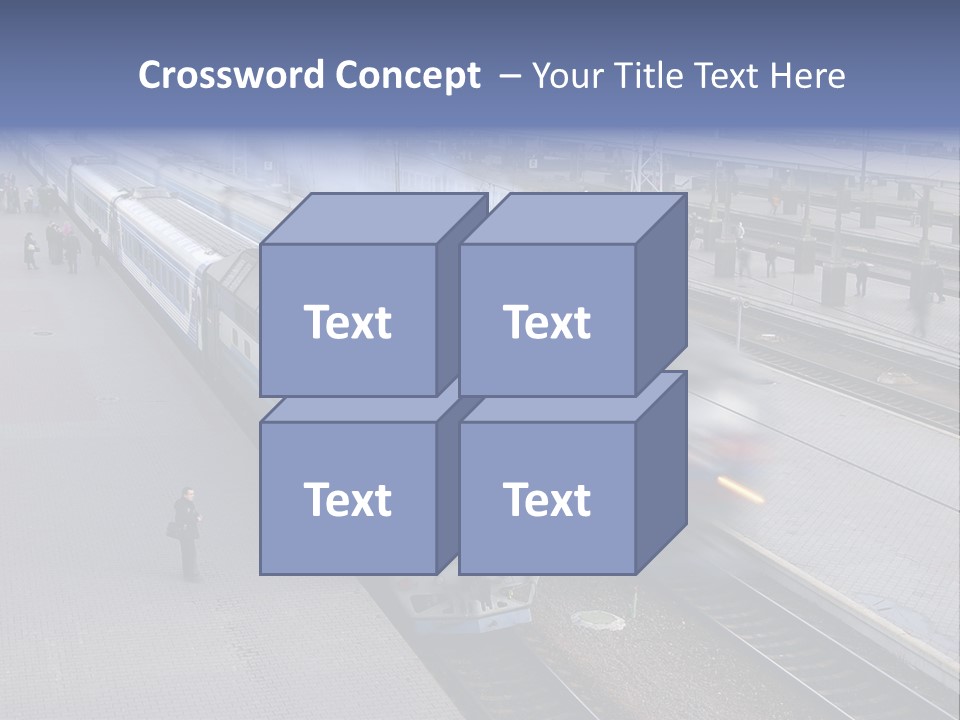 Train Movement Perspective PowerPoint Template