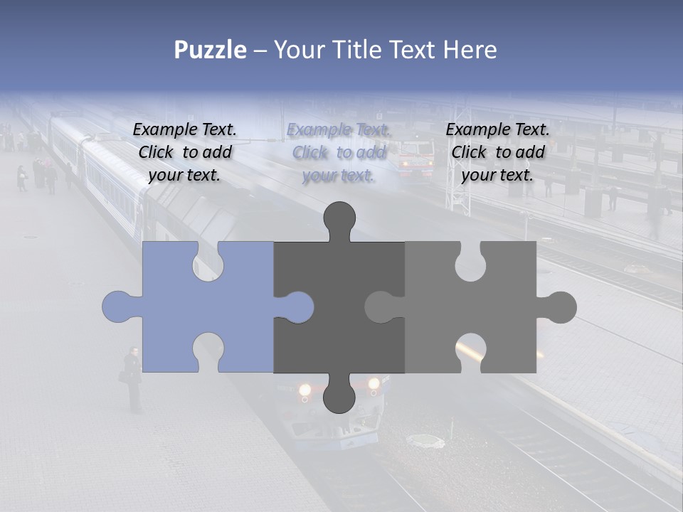 Train Movement Perspective PowerPoint Template