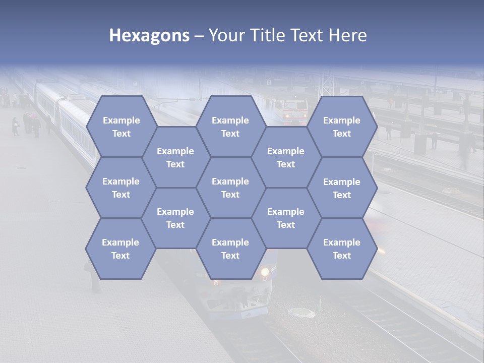 Train Movement Perspective PowerPoint Template